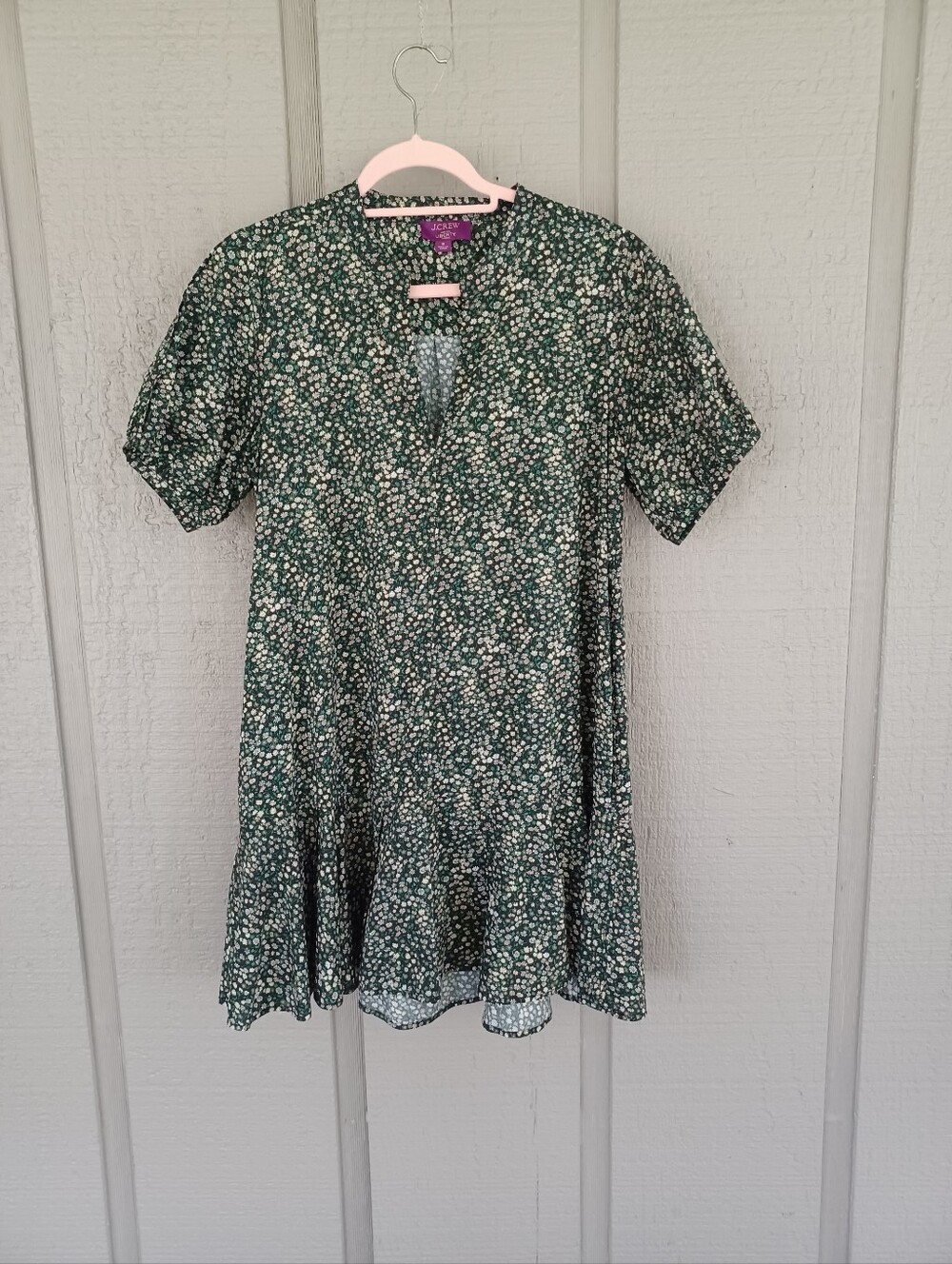 J Crew Delilah Floral Mini Dress Size S Pockets Cotton Liberty Marguerite Fabric